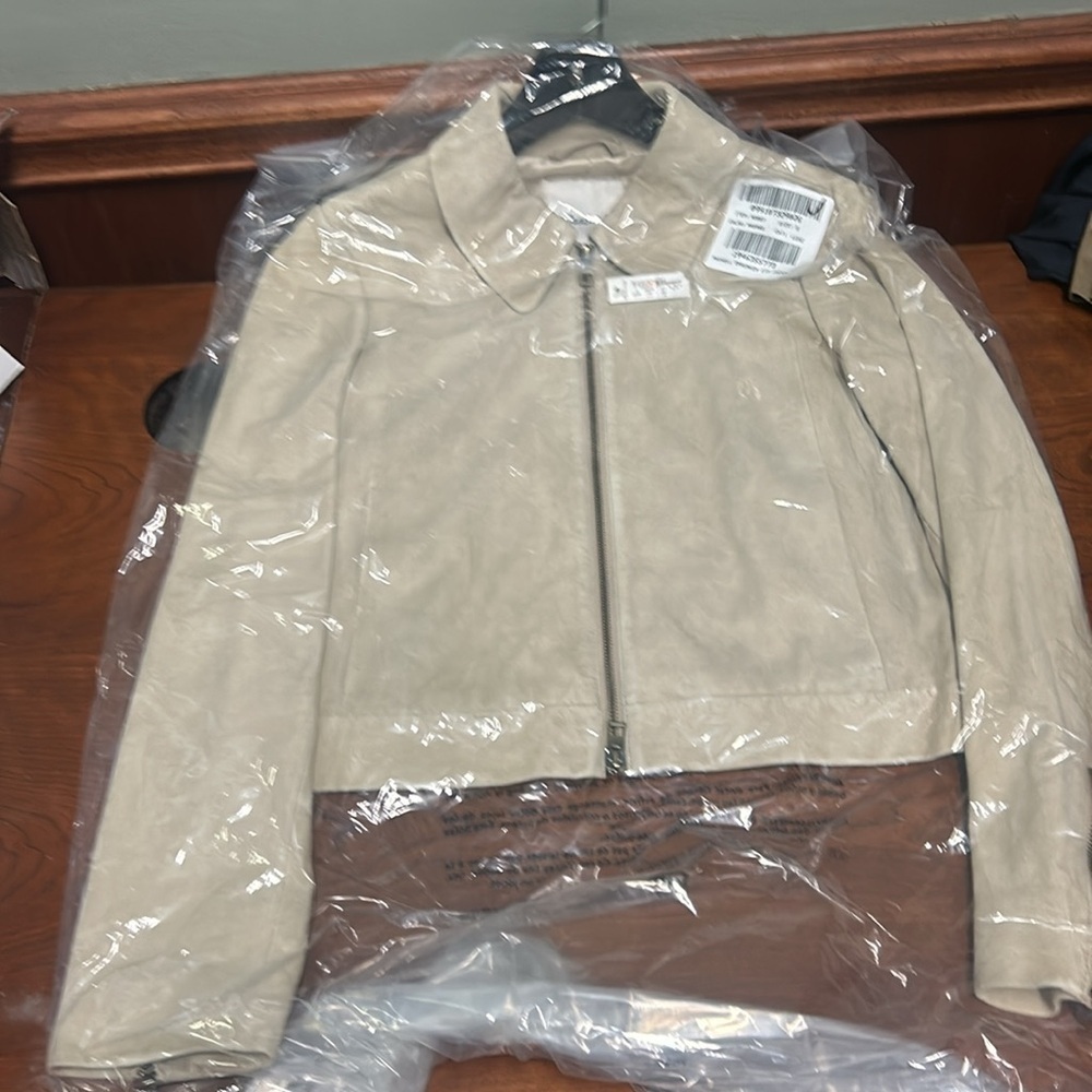 Madewell Shrunken Zip-Front Jacket in Suede NO887 - Picture 6 of 7